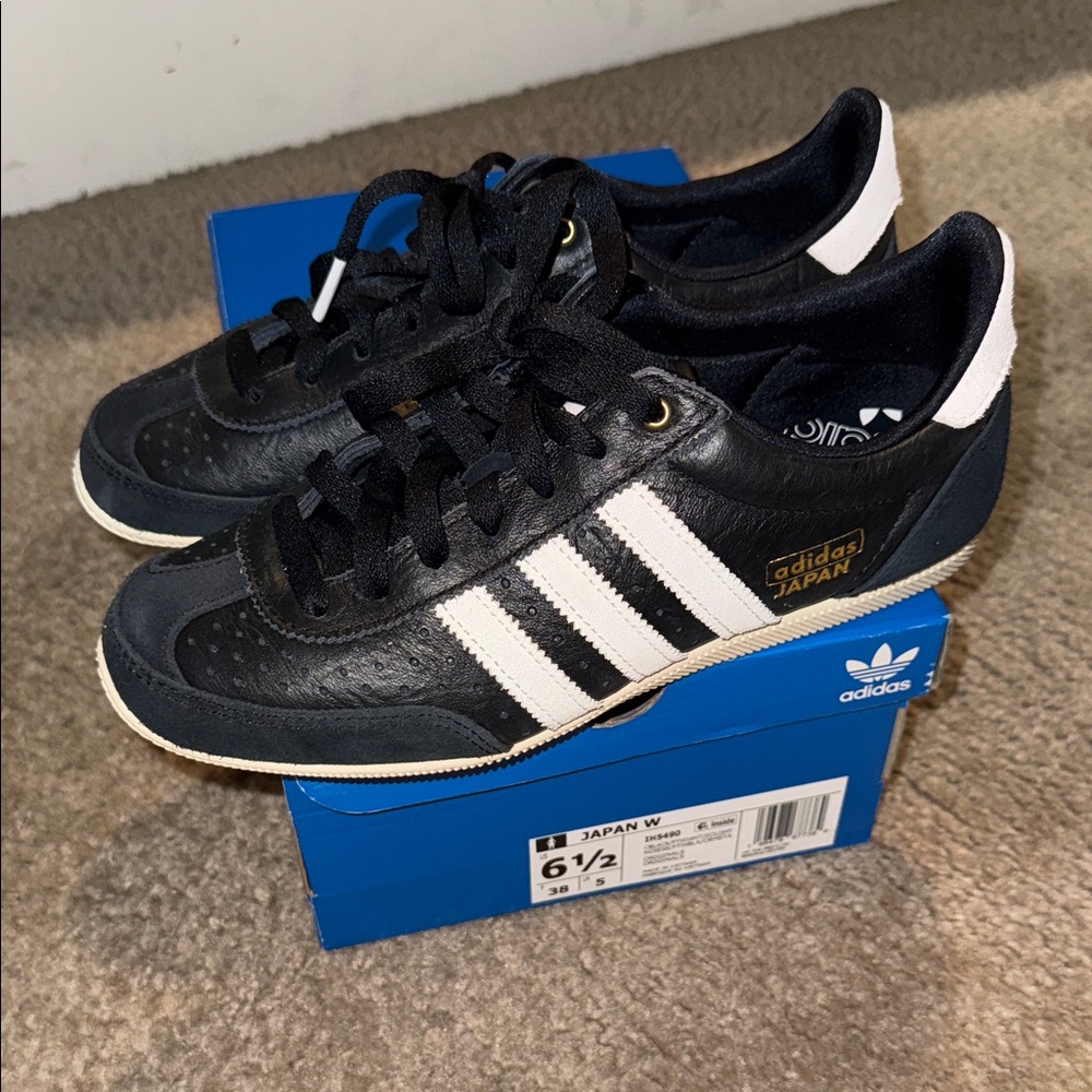 Adidas Black and White Japan Sneakers